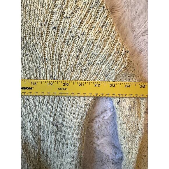 J Jill Sweater Women Small Petite Marled Flecked Yellow 3/4 Sleeve Pullover - Picture 8 of 8